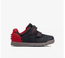 Image of Clarks Rex Play Toddler Trainers - Navy/Red- RRP £42