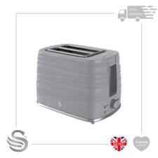 Image of Swan Symphony 2 Slice Toaster 930W High Gloss Matt Finish Removable Crumb Tray
