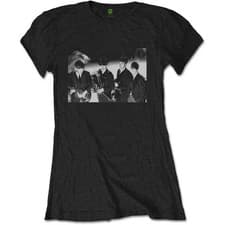 Image of The Beatles Ladies T-Shirt Smiles Photo Black (L)