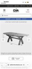 Image of Oak Furniture Land Extending Dining Table