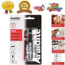 Image of Rapid 15ml x 2 Tubes Fast Drying Epoxy Resin Glue for Multi-Surface Repairs