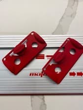 Image of Mafell Guide Rail Plunge Stops Limits Track Kickback Repetitive Cuts 1 PAIR