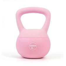 Image of Kayman Soft Kettlebell PVC Coated Weight Floor Safe Flat Base for Home Gym 4 Kg