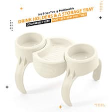 Image of BESTWAY LAY-Z SPA HOT TUB ACCESSORIES 2X CUP DRINKS HOLDER & SNACK TRAY
