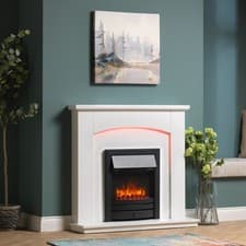 Image of Electric Fire and Surround, Coal Effect & Mood Light – Endeavour New Cayton
