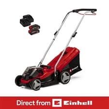 Image of Einhell Cordless Lawnmower 33cm 36V Rotary With Batteries PXC 30L GE-CM 36/33 Li