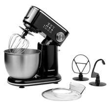 Image of Daewoo 5L Stand Mixer, Stainless Steel, Attachments, 12 Speeds Inc Pulse Black