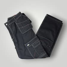 Image of Dickies Trousers Redhawk Pro Holster Workwear Black Work Pants W38 L34 Long 