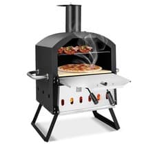Image of Outdoor Pizza Oven Wood Fired Pizza Maker Chimney Pizza