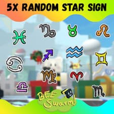 Image of 💵 Cheapest 💵 | 5x Random Star Signs | Bee Swarm Simulator | Fast Delivery
