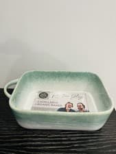 Image of Hairy Bikers Green Reactive Rectangular Deep Baking Dish, 32.5cm DAMAGED HANDLE