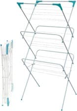 Image of 3 Tier Clothes Airer, 3 Tier Foldable Clothes Drying Rack Indoor Airer 15m