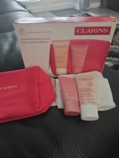 Image of Clarins Multi Active Night Gift Set Includes Gentle Foaming Cleanser & Bag New