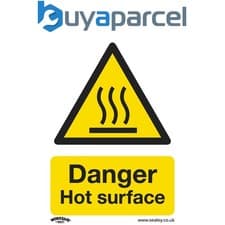 Image of Sealey SS42V1 Worksafe® Danger Hot Surface Safety Sign - Self-Adhesive Vinyl