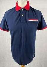 Image of Gant Contrast Collar Pique Polo Shirt Medium TD028 FF 05