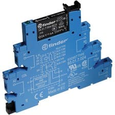 Image of Finder 4C.P2.8.012.0060 Coupling Relay 12V AC 8A 2 change-overs LED