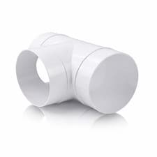 Image of 100mm Duct T Piece Connector Vent Ventilation Splitter Extractor Fan Pipe