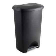 Image of ADDIS Pedal Bin - Black, 50 L