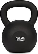 Image of MuscleSquad Cast Iron Kettlebell 28kg Weight Training Equipment Home Gym UK
