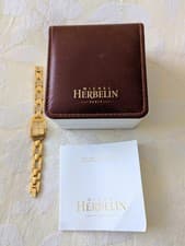Image of Beautiful Michel Herbelin Gold Coloured Watch. Excellent Condition.