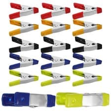 Image of 25 Pcs Celluloid Vintage Spring Clamp Metal Big Balloon Arch Clamps