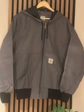 Image of Carhartt Rework Bomber Jacket - Grey - Mens - Size Large