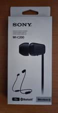 Image of Sony WI-C200 Wireless In-Ear Headphones with Microphone & Voice Assist - Black
