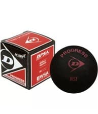Image of DUNLOP PROGRESS SQUASH BALL - SINGLE RED DOT - ONE BALL - BLACK - RRP £10