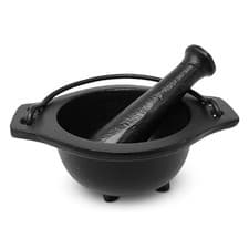 Image of Cast Iron Cauldron Mortar and Pestle Set (MP3-Cauldron Mortar & Pestle)