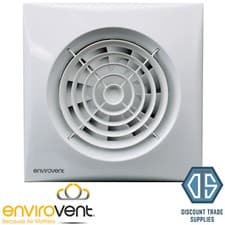 Image of Envirovent Silent Timer Humidistat Extractor Fan 4" SIL100S SIL100T SIL100HT