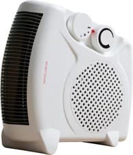Image of Daewoo 2000W Fan Heater, Flat Fan Heater, Automatic Safety Cut Out, 2 Heat Setti