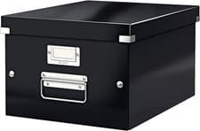 Image of Leitz A4 Storage Box, Click and Store Range 60440095 - Medium, Black