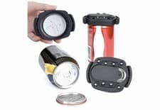 Image of Can Opener Manual Hand Held Easy Safety Camping Can Opener Smooth Edge Black