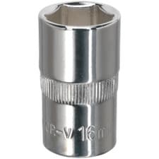 Image of Sealey 1/2" Drive Hexagon WallDrive Socket Metric 16mm
