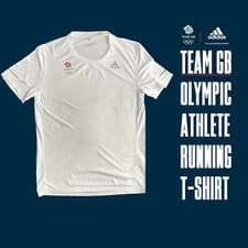 Image of UNISEX ADIDAS TEAM GB TOKYO 2020 OLYMPIC ATHLETE ENERGY RUNNING T-SHIRT 34/36