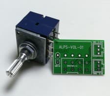 Image of Japan ALPS RK27 Dual-Unit 8pin Loudness LOG Stereo Volume Potentiometer + PCB