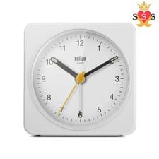 Image of Braun Classic Analogue Alarm Clock with Snooze and Light, Quiet Quartz Sweeping