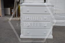 Image of HANDMADE DIANA SOLID PINE 4 DRAWER CHEST IN WHITE (NOT FLATPACKED)