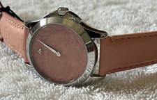 Image of Gucci G-Timeless YA1264030 candy pink dial leather 38mm ladies Watch