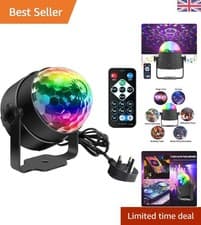 Image of Disco Lights, Mini Disco Ball LED Party Lamp Music Controlled Disco DJ 360° R...