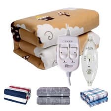 Image of Bauer Luxury Soft Heated Blanket 70 x 150cm - 120V Eu Plug