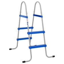 Image of WALPLUS Pool Ladder 84cm Steel Frame Above Ground Swimming Pool Step