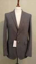 Image of Gant The Club Blazer Jacket Grey Size uk 38 eu 48 RRP £325