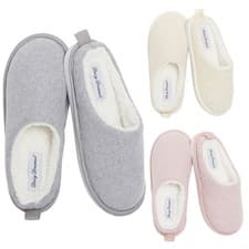Image of Womens Slippers Slip on Soft Indoor House Shoes Non Slip Sole Ladies Slipper