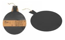 Image of Slate Serving Board for Cheese and Appetizers - Black 43cm x 35cm Elegant Design