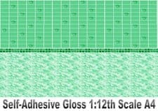 Image of Dolls House Wallpaper Self-Adhesive Green Rose Split Design Tiles Landscape