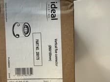 Image of Ideal Vertical Flue Connector 208175 Compatible with 4"/100mm x 60mm