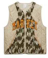 Image of $95 Puma Chinatown MARKET AOP FZ Vest Natural Tan Camo Green S / M / L 537431-64