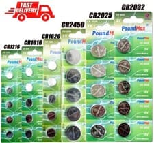 Image of CR 2032 Battery CR2032 CR2025 CR2016 CR1632 CR2450 Coin Button 3v Lithium