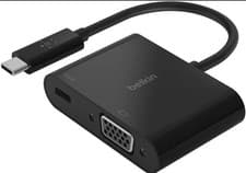 Image of Belkin USB-C to VGA Adapter + Charge - Supports HD 1080p Video Resolution